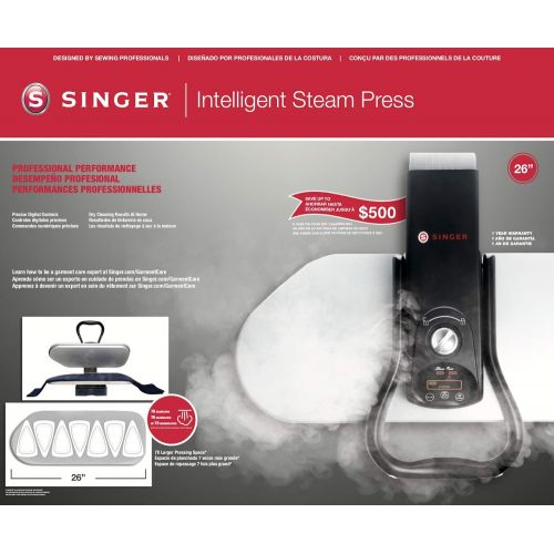 싱거 SINGER | Intelligent 260T Steam Press with 26 Pressing Surface, Professional Steam Output, & Digital Controls