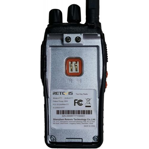  [아마존베스트]Retevis H-777 Walkie Talkies for Adults Emergency Flashlight 16CH Hand Free Rechargeable Two Way Radio with USB Charger (3 Pack)