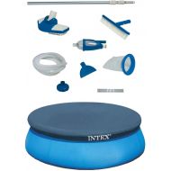 Intex Deluxe Pool Maintenance Kit & Intex 15 Ft Above Ground Swimming PoolCover