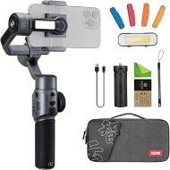 Zhiyun Smooth 5S Combo w/Magnetic Fill Light,Carrying Bag &Tripod,Gimbal Stabilizer for Smartphone 3-Axis Handheld Gimbal iPhone 14 13 Pro Max Plus 12 X Xs Xr Cell Phone zhi yun 5 Upgrade Gray