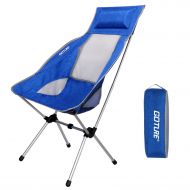MARCHWAY Goture Ultralight Portable Folding Backpacking Camping Chairs 1000D Oxford Fabric Chair with Carry Bag for Kayaking Fishing Hiking Picnic Beach Concerts (Hold up to 330 lbs)