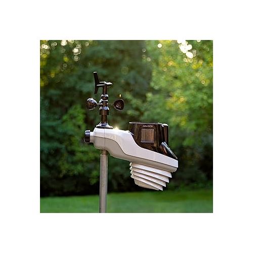  AcuRite Professional Home Weather Station with WiFi Display, Lightning Detection, Temperature, Humidity, Rain Gauge, Wind Speed/Direction Sensors