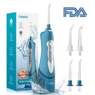 Cordless Water Flosser Oral Irrigator - TURATA IPX7 Waterproof 3-Mode USB Rechargeable...