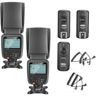 [아마존베스트]Neewer 2 Packs NW561 Flash Speedlite Kit for Canon Nikon Panasonic Olympus Pentax Fijifilm and Sony Mi Hot Shoe Cameras with 2.4G Wireless Trigger