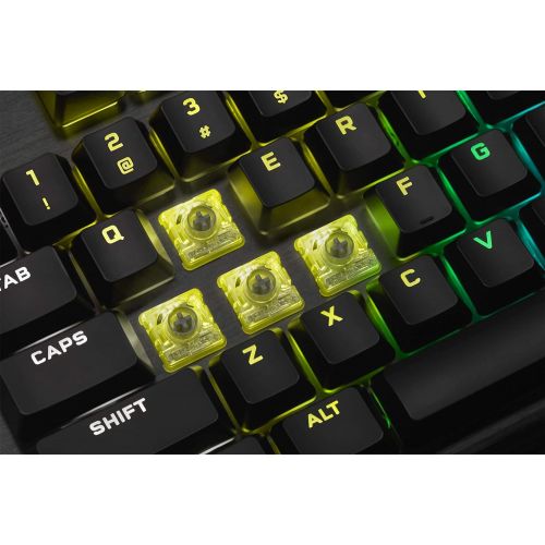 커세어 Corsair K60 RGB Pro Low Profile Mechanical Gaming Keyboard - Cherry MX Low Profile Speed Mechanical Keyswitches ? Slim and Streamlined Durable Aluminum Frame - Customizable Per-Key