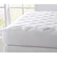 Great Bay Home Cooling Mattress Pad. Extra Plush Hypoallergenic Topper with Cooling Fibers That Absorb and Redistribute Body Heat. 100% Microfiber Shell (Queen, White)