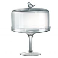 ARTLAND Songbird Pedestal Cake Stand With Dome, 11 inches high by 10 inch wide
