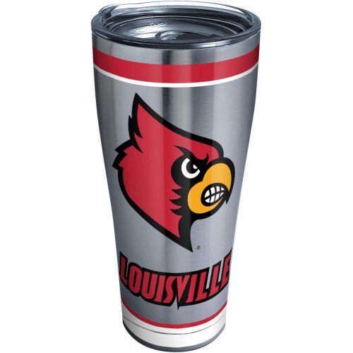  Tervis Triple Walled University of Louisville Cardinals Insulated Tumbler Cup Keeps Drinks Cold & Hot, 30oz - Stainless Steel, Tradition