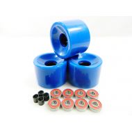 Blank Wheels 70mm Longboard Skateboard Wheels + ABEC 7 Bearings Spacers