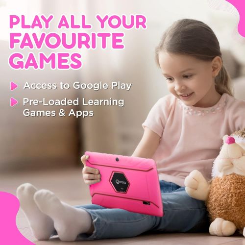  [아마존베스트]Contixo V8-2 7 inch Kids Tablets - Tablet for Kids with Parental Control - Android Tablet 16 GB HD Display Durable Case & Screen Protector WiFi Camera-Learning Toys for 2 to 10 Yea