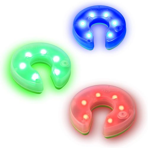  GoSports Light Up Golf Hole Lights 3 Pack - Great for Low Light Golf Play, Putting Practice, Chipping Practice and More, Multi color
