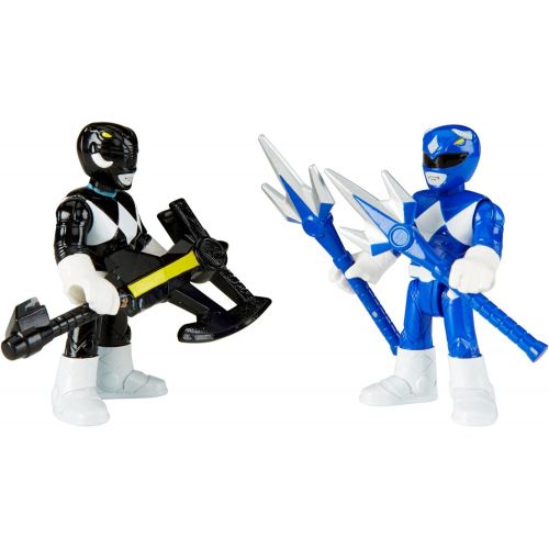  Fisher-Price Imaginext Power Rangers Blue Ranger & Black Ranger