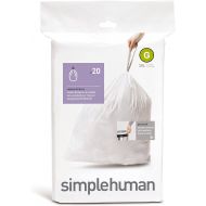 simplehuman Code G Custom Fit Trash Can Liner, 30 Liters / 8 Gallons (4 pack)