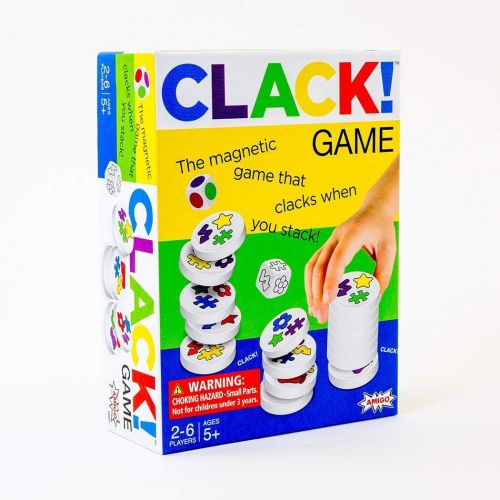  [아마존베스트]Amigo Games AMI18002 CLACK! Kids Magnetic Stacking Game with 36 Magnets