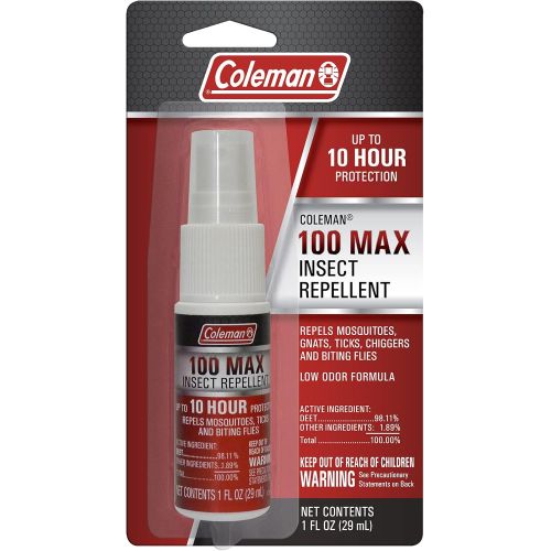 콜맨 Coleman 100 Max 100% DEET Insect Repellent Spray - 1 fl oz