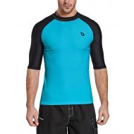Baleaf BALEAF Mens Short Sleeve Rashguard Swim Shirt UV Sun Protection UPF 50+