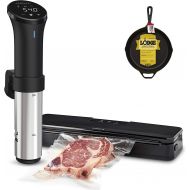 Anova Culinary AN500 Precision Sous Vide Cooker with Vacuum Sealer and Lodge 10.25 Cast Iron Searing Bundle