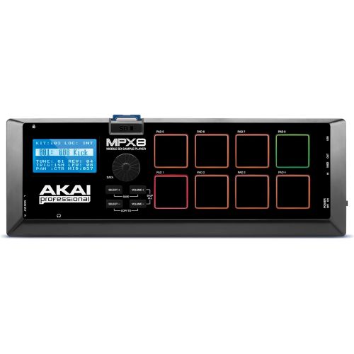  [아마존베스트]Akai Professional MPX8 | Portable Sample Pad Controller With 8 Performance-Ready Pads & On-Board SD Card Slot