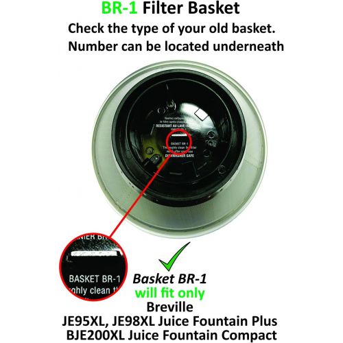 브레빌 Breville BR-1 Mesh Filter Basket for JE95XL, JE98XL, BJE200XL Juicers