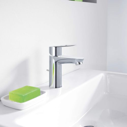  Grohe 23084000 BauLoop Single-Handle Bathroom Faucet, 1.5 GPM, Starlight Chrome