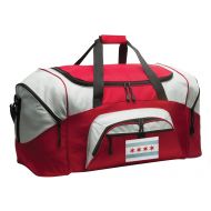 Broad Bay DELUXE Chicago Suitcase Duffel Bag or LARGE Chicago Flag Gym Bag Gear Duffle