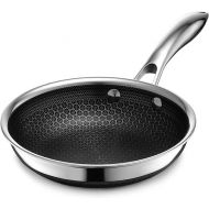 HexClad Hybrid Nonstick 7-Inch Fry Pan, Stay-Cool Handle, Dishwasher and Oven Safe, Induction Ready, Compatible with All Cooktops