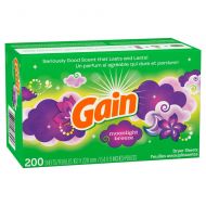 Gain Fabric Softener Dryer Sheets, Moonlight Breeze, 200 Little Sheets (Pack of 2)