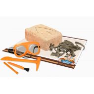 Uncle Milton Dr. Steve Hunters - Paleo Expedition Dino Dig Excavation Kit Triceratops - 12Piece - Scientific Educational Toy