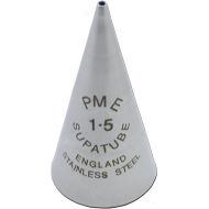 PME - ST1.5 Seamless Stainless Steel SupaTube Writer #1.5 Decorating Tip, Standard, Silver