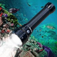 Wurkkos DL70 Scuba Diving Light, 13000lm Dive Torch Underwater 150m IPX8 Waterproof LED Submarine Flashlight 4 Mode for Underwater Activity( Include Batteries)