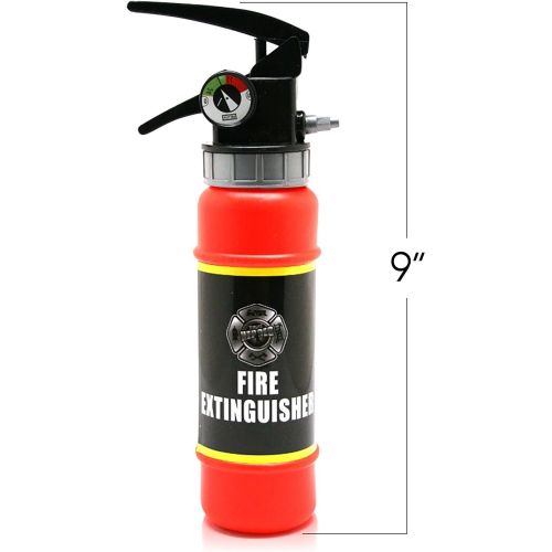  ArtCreativity Fire Extinguisher Squirter Toy - Pack of 2 - 9 Inch Water Extinguisher with Realistic Design - Fun Outdoor Summer Toy for Boys and Girls - Great Fireman Toy for Kids,