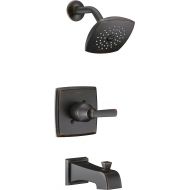 DELTA FAUCET Delta Faucet Ashlyn 14 Series Single-Function Tub and Shower Trim Kit with Single-Spray Touch-Clean Shower Head, Venetian Bronze T14464-RB (Valve Not Included)