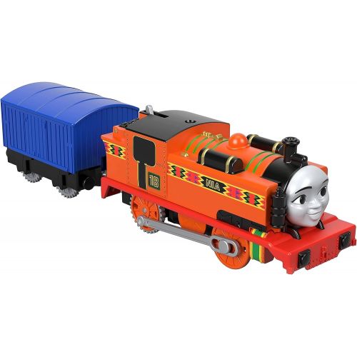  Thomas & Friends TrackMaster, Nia, Motorized Toy Train Engines for Preschool Kids Ages 3 Years and Older