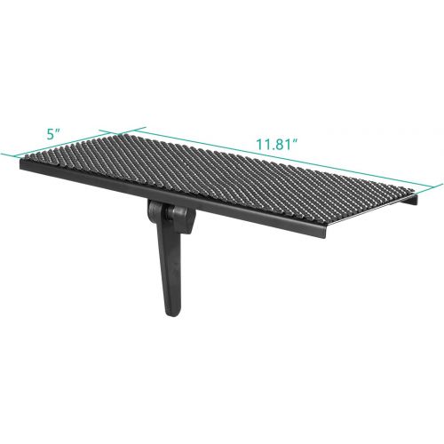  [아마존베스트]WALI TV Top Shelf 12 Inch Flat Panel Mount for Streaming Devices, Media Boxes, Speakers and Home Decor (TSH001), Black