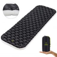 WELLAX ATEPA 3D I-Beam Sleeping Pad,3.3’’ Thickness Comfortable Camping Air Mattress for Backpacking, Hiking, Inflatable Sleep Mat with Inflatable Bag, Tear Resistant