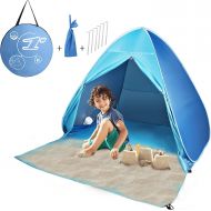 FBSPORT Beach Tent,Pop Up Beach Shade, UPF 50+ Sun Shelter Instant Portable Tent Umbrella Baby Canopy Cabana with Carry Bag