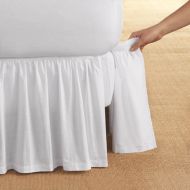 Ashton D. Kwitman & Son Cotton Gathered Detachable 18 Drop Bed Skirt, Twin, White