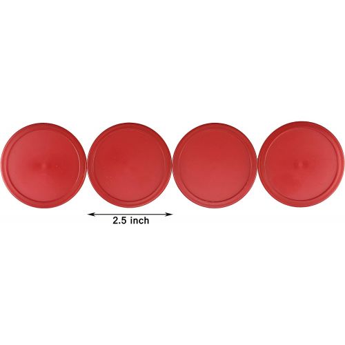  4PCS Plastic Air Hockey Pushers and 8PCS Pucks Replacement for Game Tables Goalies Equipment Accessories by CSPRING