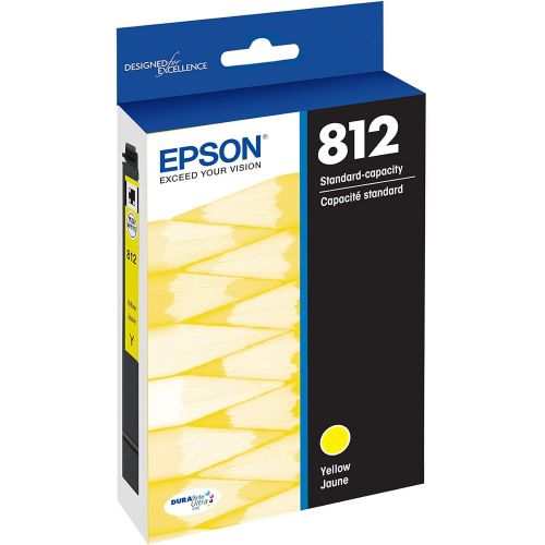 엡손 Epson T812 DURABrite Ultra Ink Standard Capacity Yellow Cartridge (T812420-S) for Select Epson Workforce Pro Printers