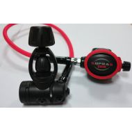 DXDIVER Sopras Tek TRT ICE Yoke Regulator - Compact, Can be Used for SideMount/Twin Cylinders, Second Stage Left or Right Handed, Scuba Diving Reg 604550