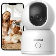 ZOSI Indoor Pan/Tilt Smart Security Camera,C518 2K 360 Degree Baby Pet Monitor,Plug-in 2.4G/5G Dual-Band WiFi Home Cam with Phone App,Night Vision,Person Detection,2 Way Audio,Cloud & SD Card Storage