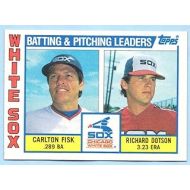 Carlton Fisk, Richard Dotson 1984 Topps Team Leaders - Chicago White Sox