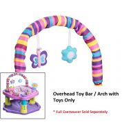 Evenflo Exersaucer Bounce and Learn - Sweet Tea Party Toy Bar Arch Toybar