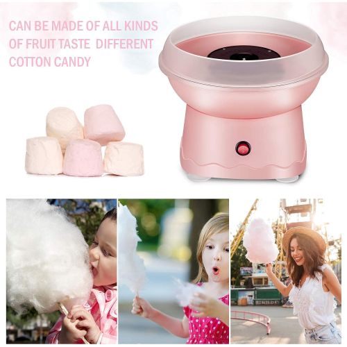  Cotton Candy Machine for Kids,H HUKOER Candy Cotton Maker,Food Grade Splash-Proof Plate, Efficient Heating, One-button Start, Homemade Sweets for Parties,Gifts for Birthday Parties