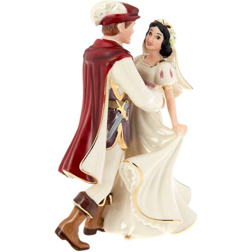 레녹스 Lenox Snow White and Prince Figurine, 0.45 LB, Ivory