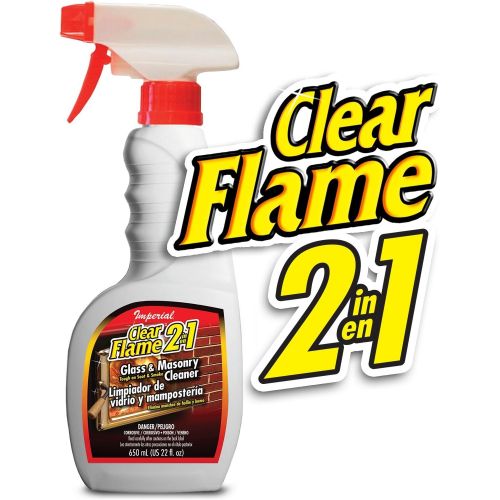  Imperial KK0047 Clear Flame 2 In 1 Glass and Masonry Cleaner, 16 Ounce