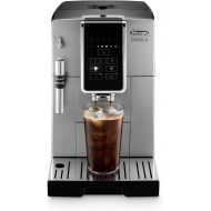 [아마존베스트]DeLonghi Dinamica Automatic Coffee & Espresso Machine TrueBrew (Iced-Coffee), Burr Grinder, Premium Adjustable Frother + Descaler, Cleaning Brush & Bean Icecube Tray, Stainless Ste