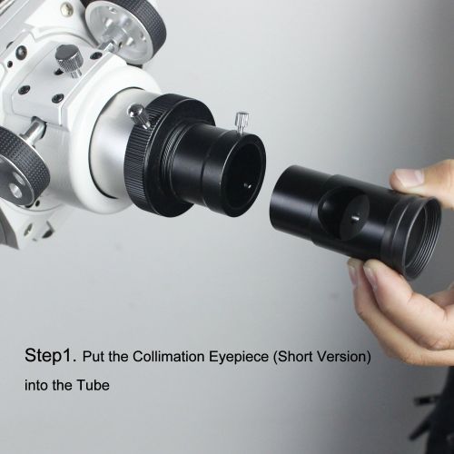  Solomark Chesire Collimating Eyepiece Metal Body with Crosshair 1.25 Inch Fitting Short