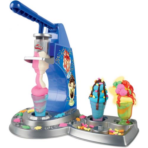 [아마존베스트]Play-Doh Kitchen Creations Drizzy Ice Cream Playset Featuring Drizzle Compound & 6 Non-Toxic Colors