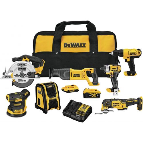  DEWALT 20V MAX Cordless Drill Combo Kit , 7-Tool (DCK771D1M1)